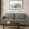 Upholstery Fabric - Grey & Silver Plaid Upholstery Fabric 54 Inches"